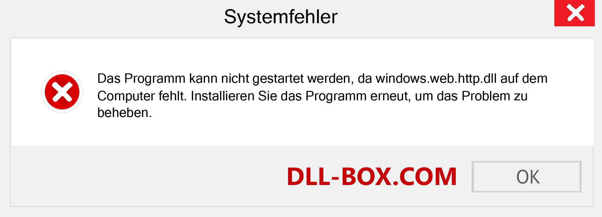 windows.web.http.dll-Datei fehlt?. Download für Windows 7, 8, 10 - Fix windows.web.http dll Missing Error unter Windows, Fotos, Bildern