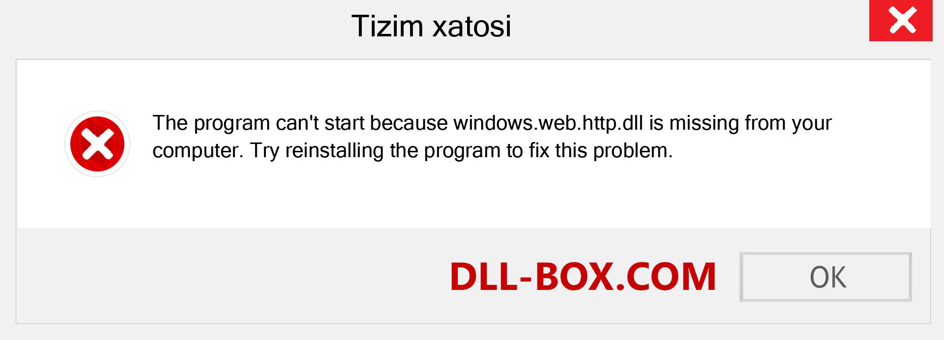windows.web.http.dll fayli yo'qolganmi?. Windows 7, 8, 10 uchun yuklab olish - Windowsda windows.web.http dll etishmayotgan xatoni tuzating, rasmlar, rasmlar